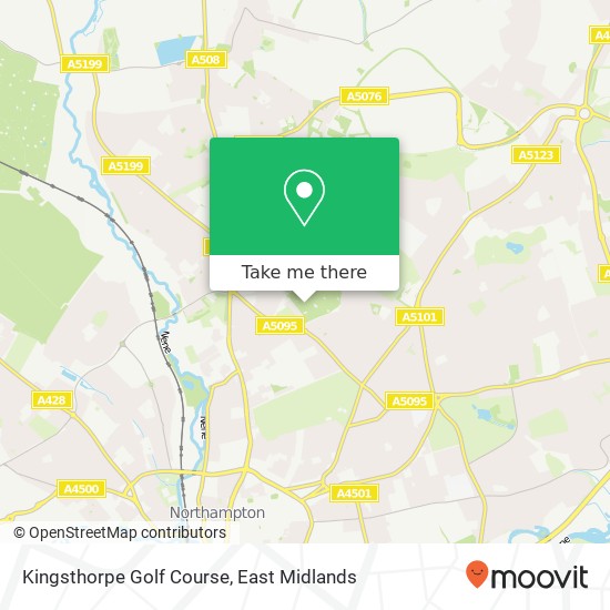 Kingsthorpe Golf Course map