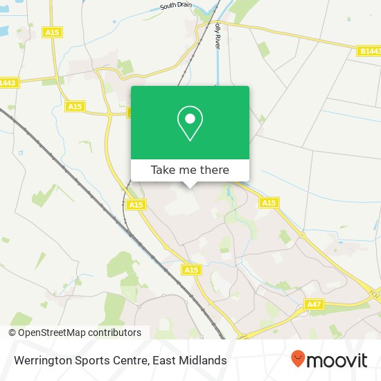 Werrington Sports Centre map