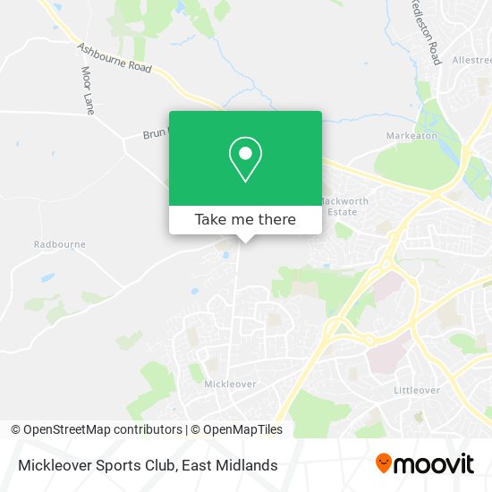 Mickleover Sports Club map