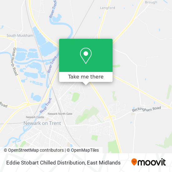 Eddie Stobart Chilled Distribution map