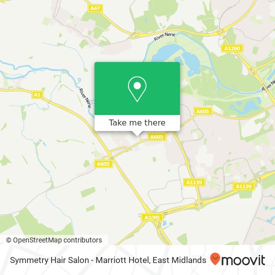 Symmetry Hair Salon - Marriott Hotel map