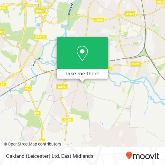 Oakland (Leicester) Ltd map