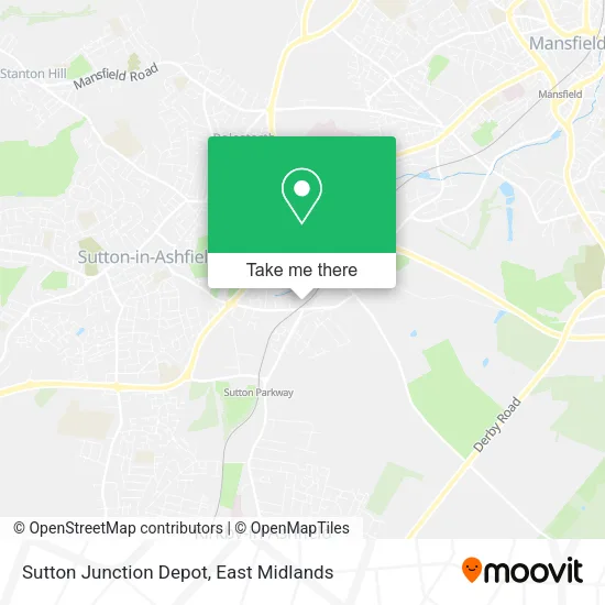 Sutton Junction Depot map