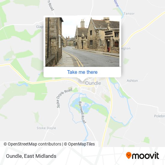 Oundle map