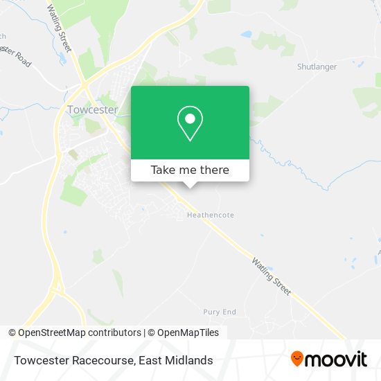 Towcester Racecourse map