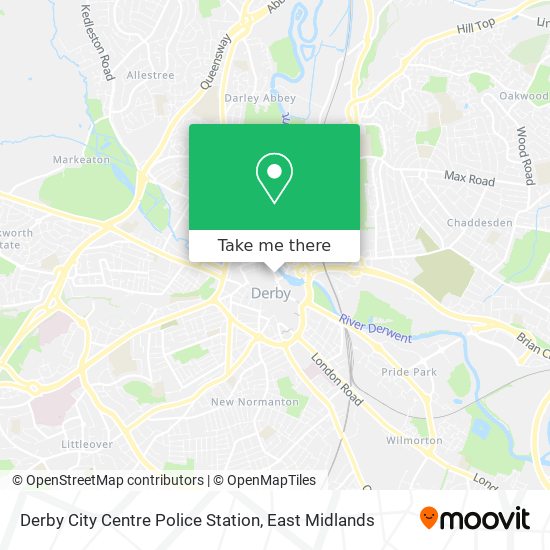 Derby City Centre Police Station map