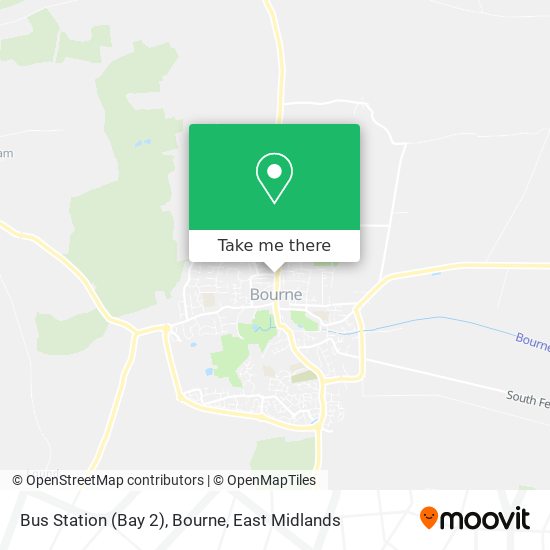 Bus Station (Bay 2), Bourne map