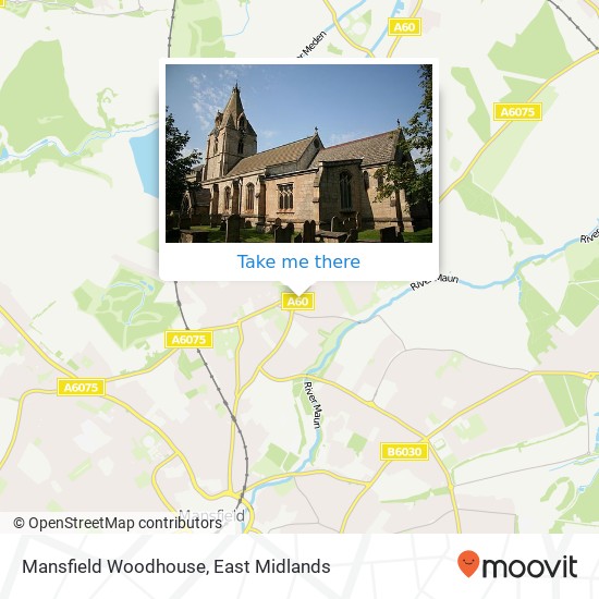 Mansfield Woodhouse map