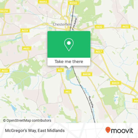McGregor's Way map