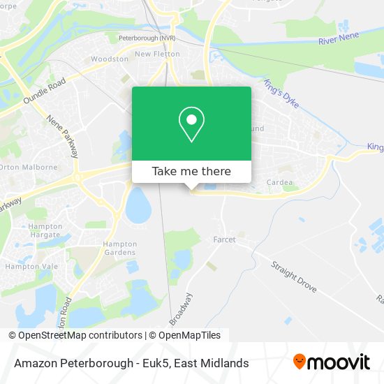 Amazon Peterborough - Euk5 map