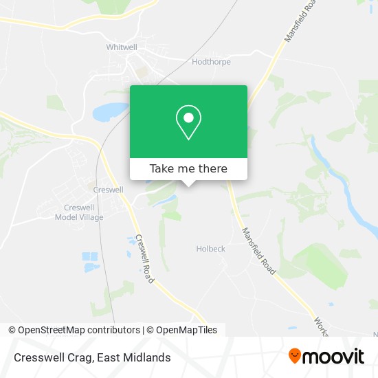 Cresswell Crag map