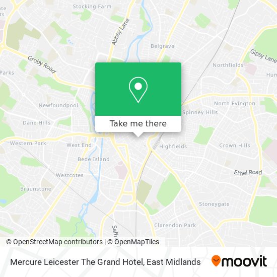 Mercure Leicester The Grand Hotel map