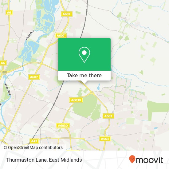Thurmaston Lane map