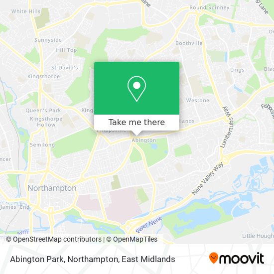 Abington Park, Northampton map