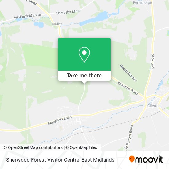 Sherwood Forest Visitor Centre map