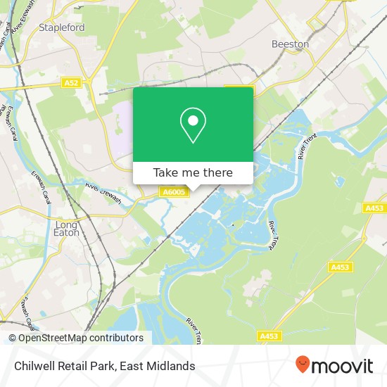 Chilwell Retail Park map