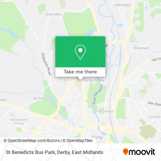 St Benedicts Bus Park, Derby map