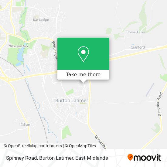 Spinney Road, Burton Latimer map