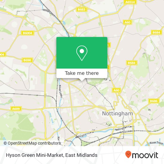Hyson Green Mini-Market map