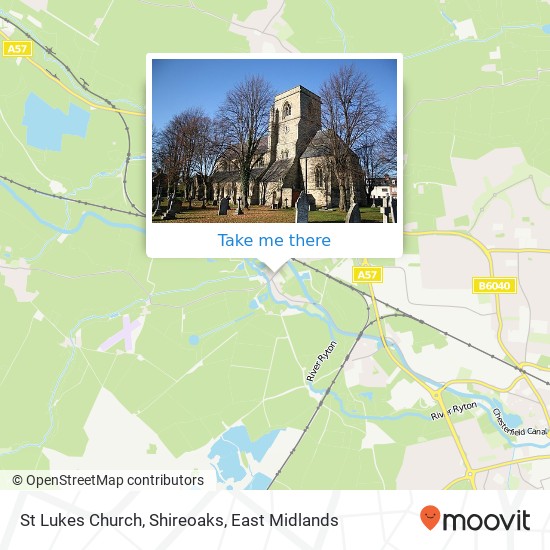 St Lukes Church, Shireoaks map