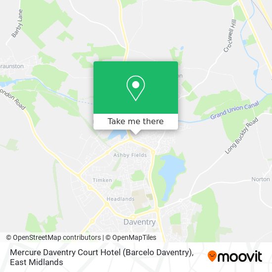 Mercure Daventry Court Hotel (Barcelo Daventry) map