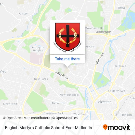 English Martyrs Catholic School map