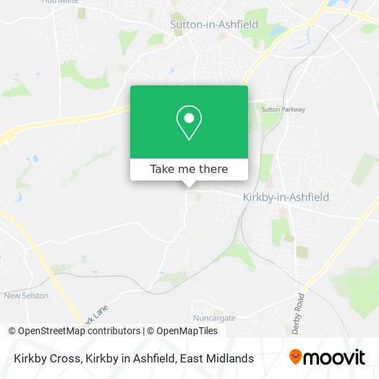 Kirkby Cross, Kirkby in Ashfield map