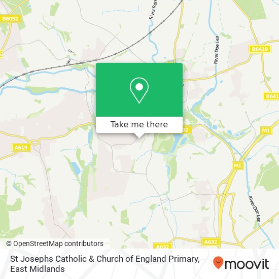 St Josephs Catholic & Church of England Primary map