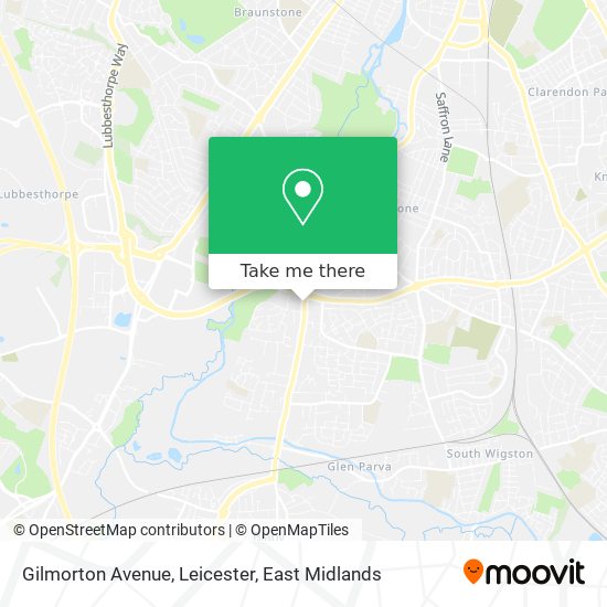 Gilmorton Avenue, Leicester map