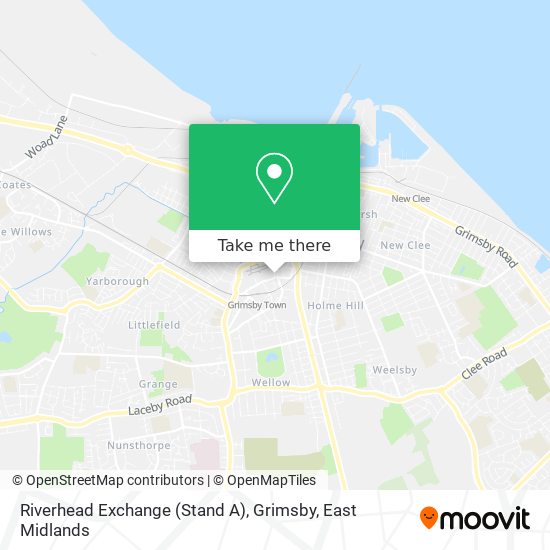 Riverhead Exchange (Stand A), Grimsby map
