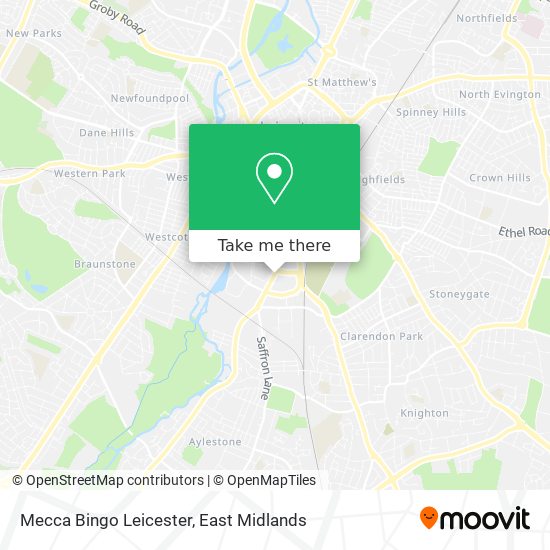 Mecca Bingo Leicester map