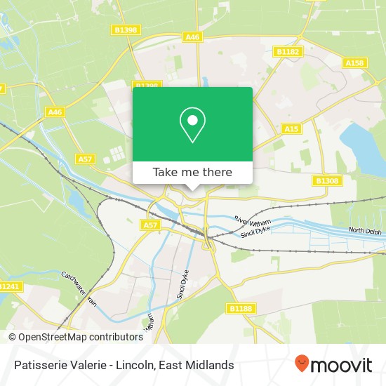 Patisserie Valerie - Lincoln map