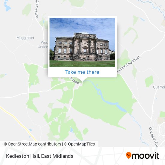 Kedleston Hall map