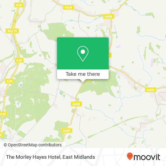 The Morley Hayes Hotel map