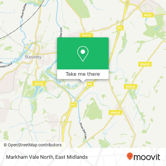 Markham Vale North map