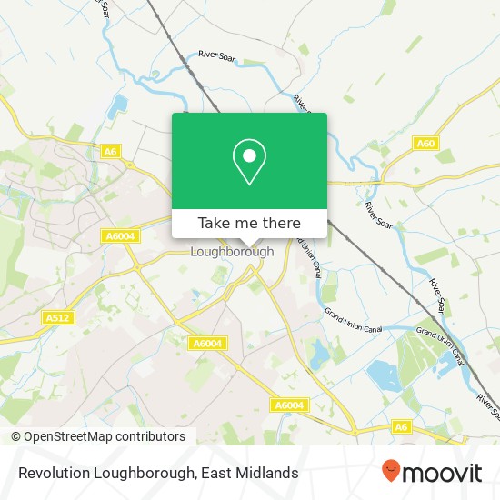 Revolution Loughborough map