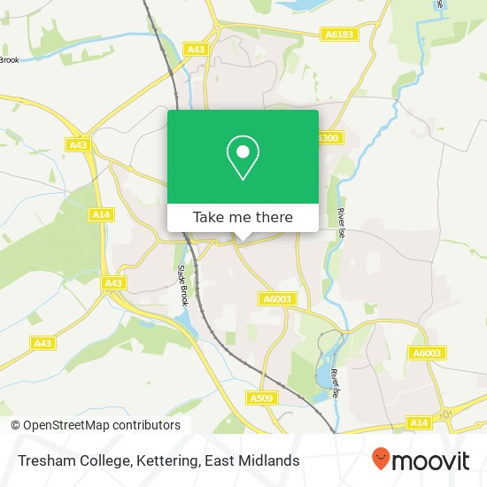 Tresham College, Kettering map