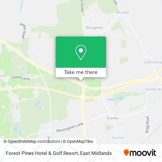 Forest Pines Hotel & Golf Resort map