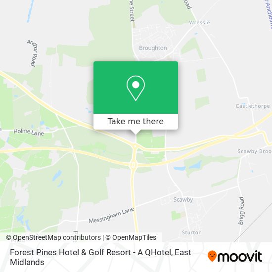 Forest Pines Hotel & Golf Resort - A QHotel map