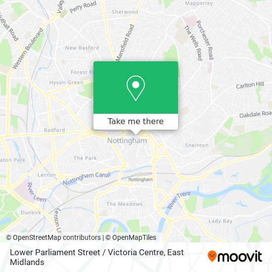 Lower Parliament Street / Victoria Centre map