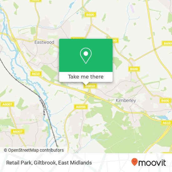 Retail Park, Giltbrook map