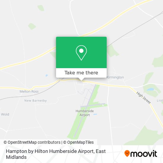Hampton by Hilton Humberside Airport map