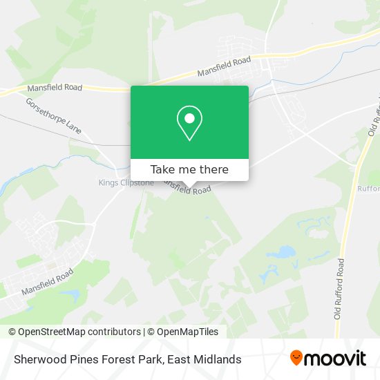 Sherwood Pines Forest Park map