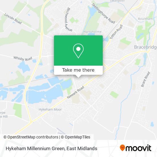 Hykeham Millennium Green map