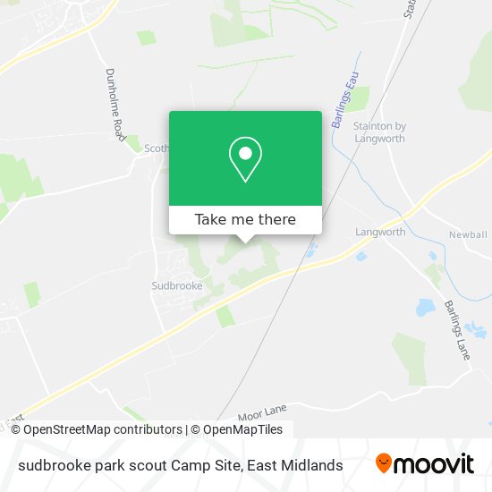 sudbrooke park scout Camp Site map