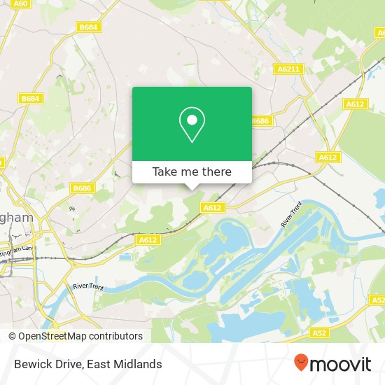 Bewick Drive map