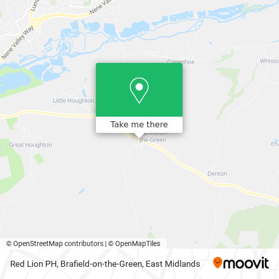 Red Lion PH, Brafield-on-the-Green map