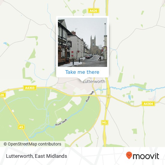 Lutterworth map