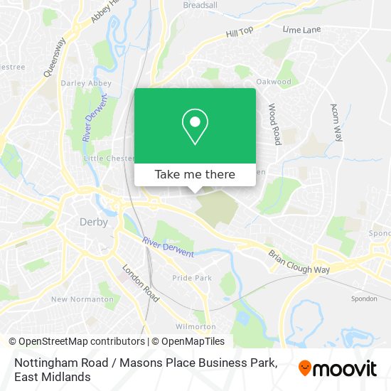 Nottingham Road / Masons Place Business Park map