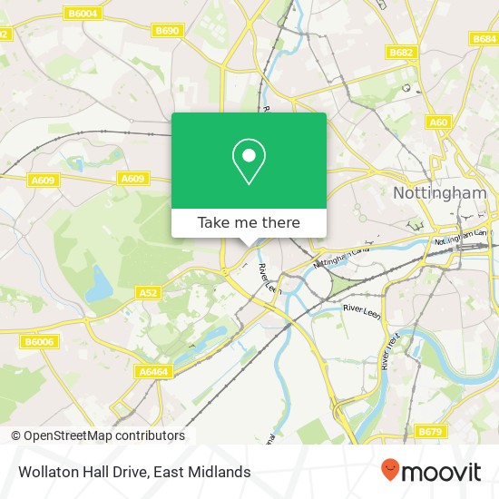 Wollaton Hall Drive map
